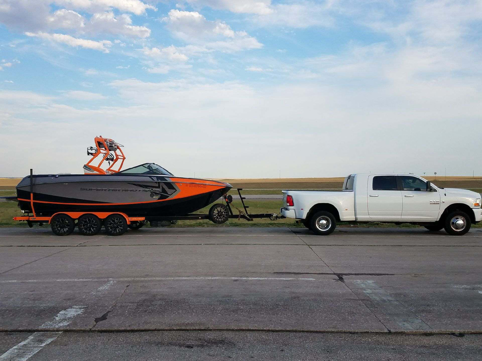 we can transport your boat on trailer